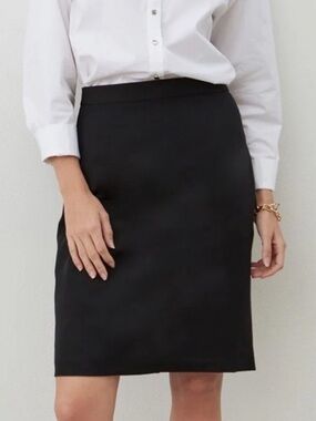 Theory Ella Tailored Pencil Skirt in Black